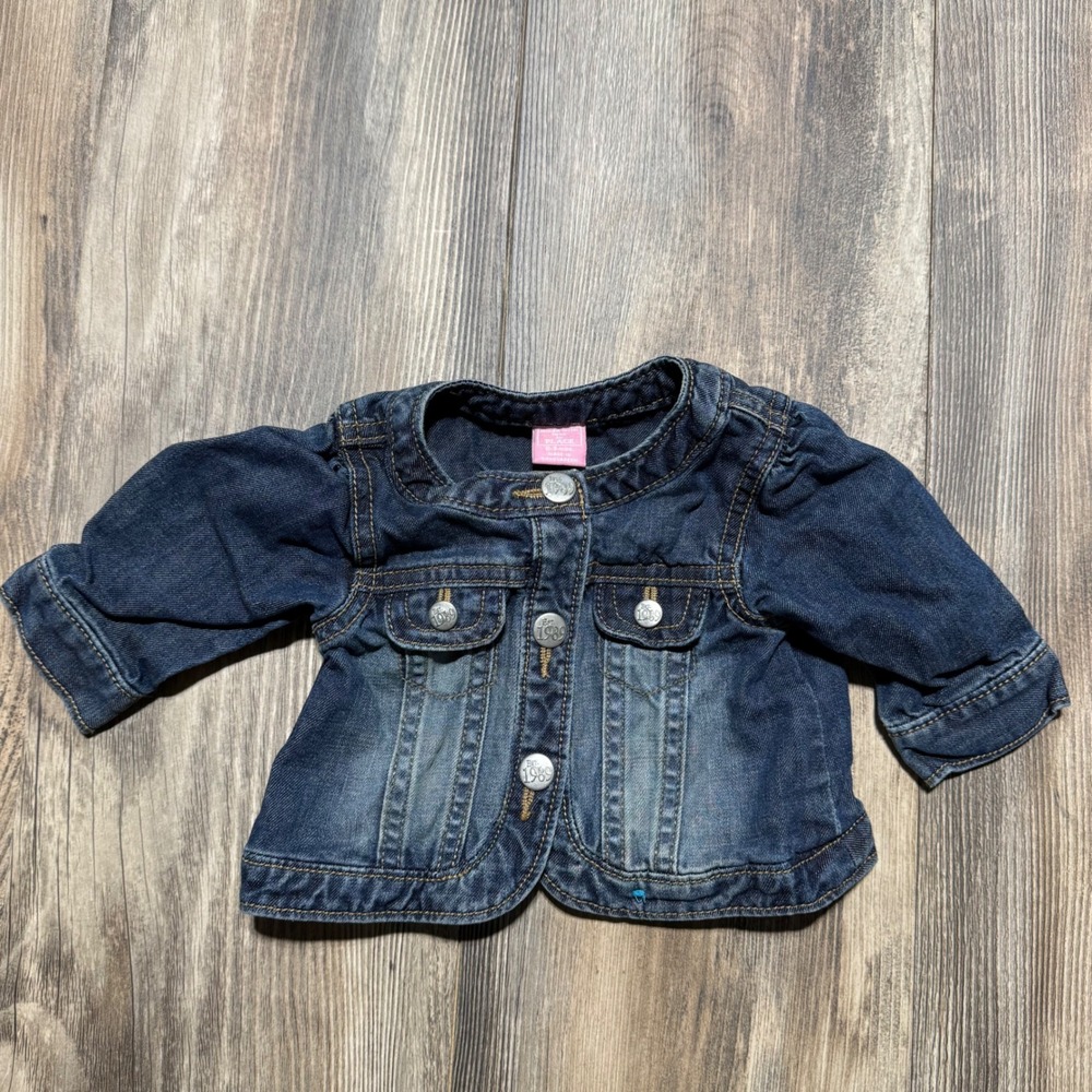Americana The Children's Place Denim Jacket Dark Wash Blue Y2KBaby Vibe 0-3M